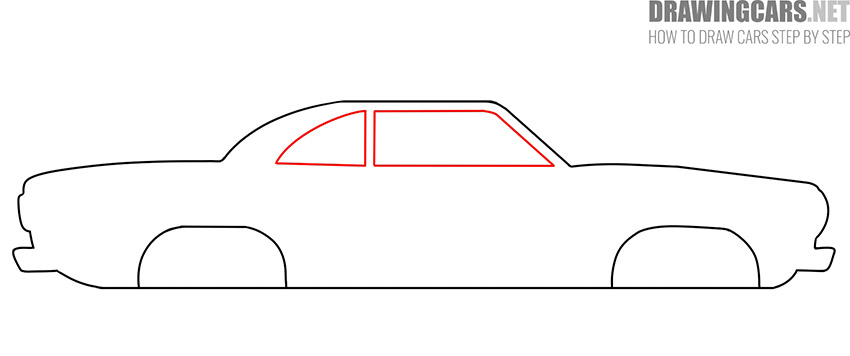 how to draw a realistic vintage car