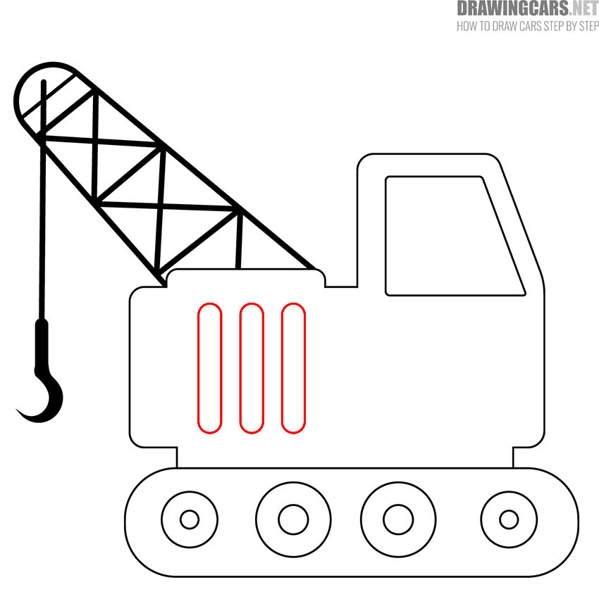simple crane drawing tutorial for kids