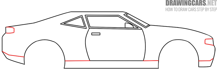 simple Chevrolet Camaro drawing