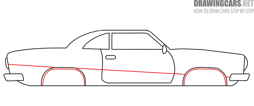 classic car drawing guide