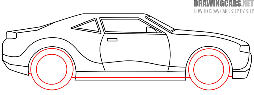 Chevrolet Camaro drawing easy step by step