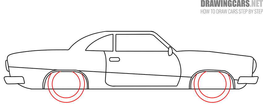 classic car drawing lesson