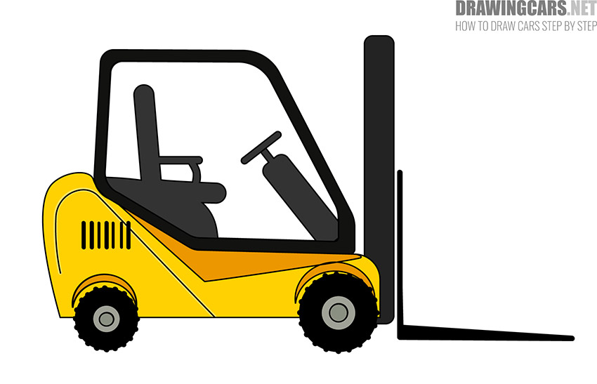 forklift drawing lesson