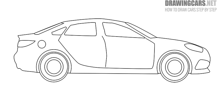car drawing easy for kids