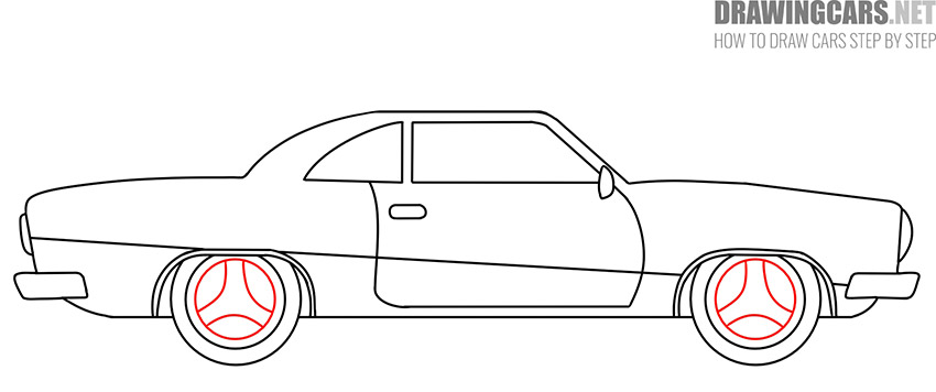 classic car drawing tutorial
