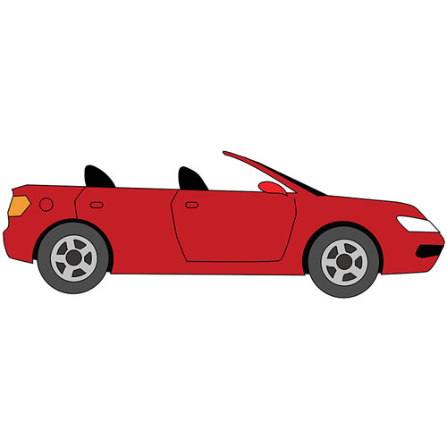 How to Draw a Cabrio for Kids