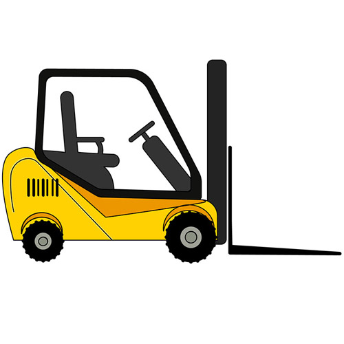 How to Draw a Forklift for Kids