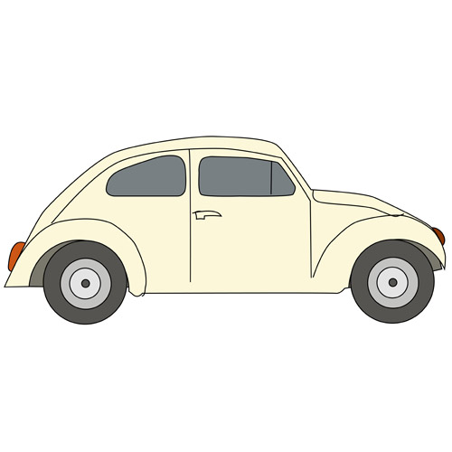 How to Draw Volkswagen Beetle for Kids