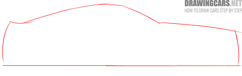 how to draw a muscle car easy