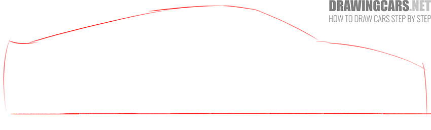 how to draw a supercar easy step by step