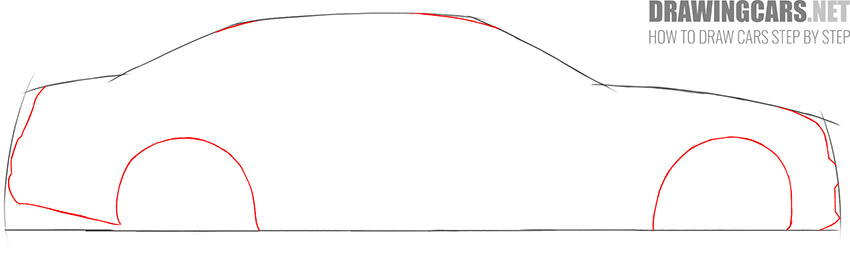 Mercedes-Benz S-Class drawing lesson