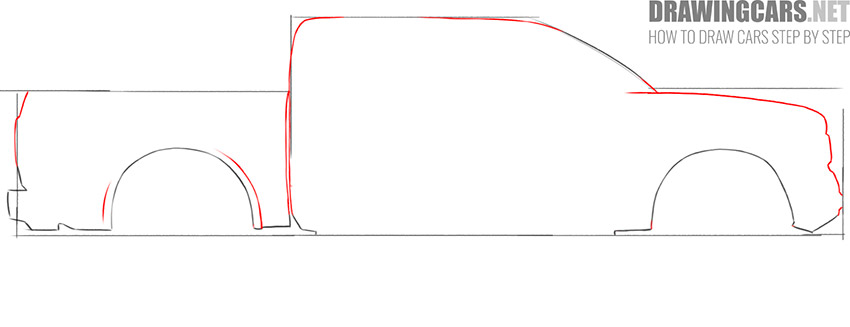 How to Draw a Ford Truck simple