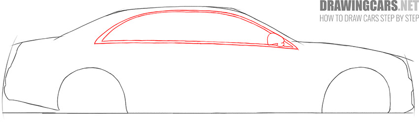 Mercedes-Benz S-Class drawing tutorial