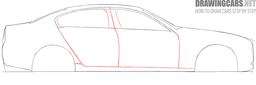 how to draw a car art hub easy