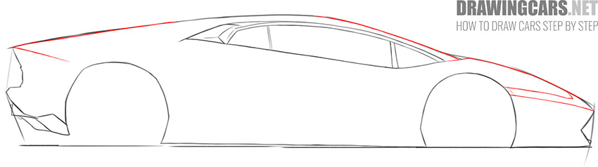 Lamborghini Aventador drawing tutorial