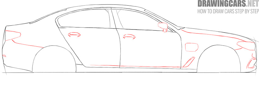 how to draw a car basic