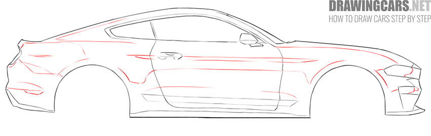Muscle Car drawing lesson