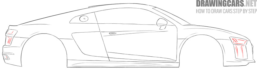 easy supercar drawing