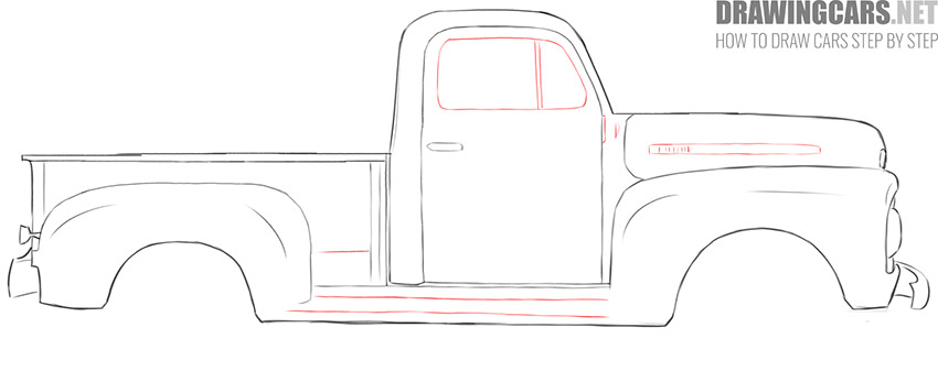simple Old Truck drawing