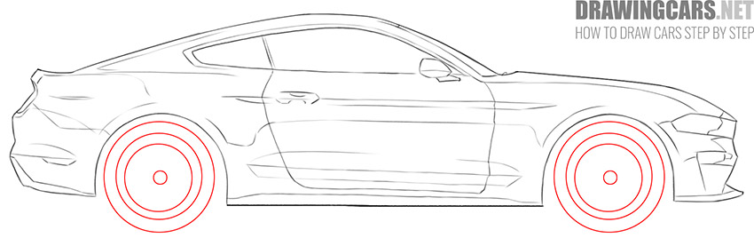 Muscle Car drawing tutorial
