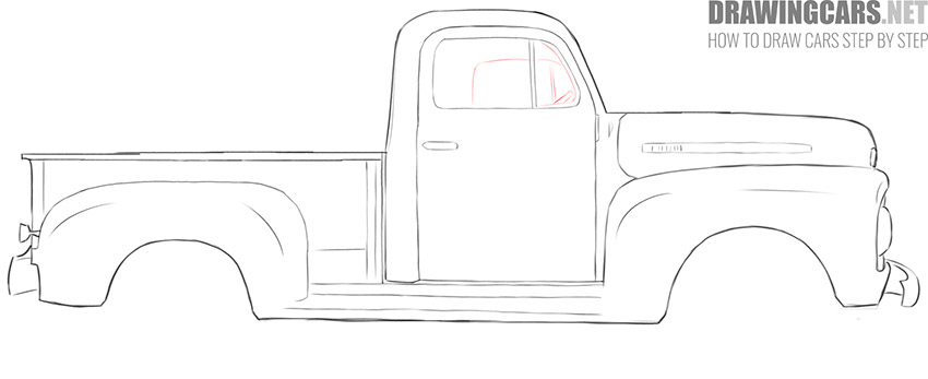 easy Old Truck drawing