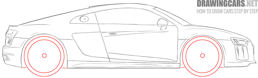 simple supercar drawing