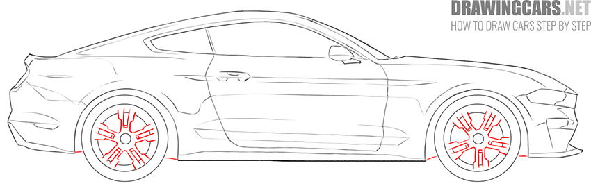Muscle Car drawing guide