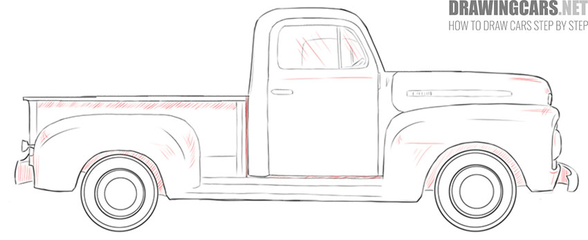 old truck drawing very easy
