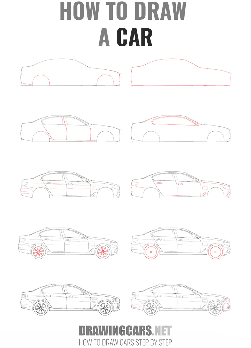 How to Draw a Car Step by Step1