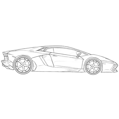 How to Draw a Lamborghini Aventador