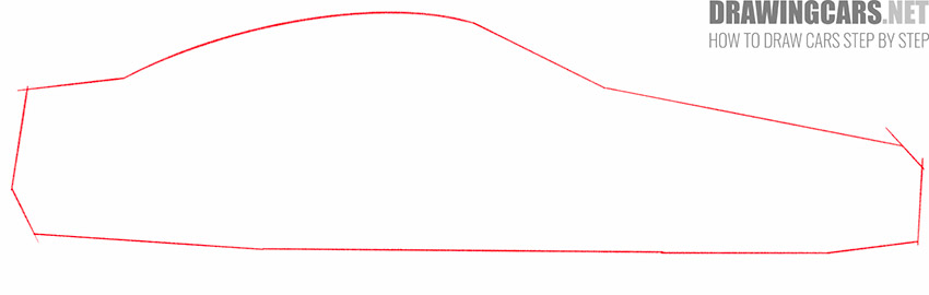 how to draw a fast car easy