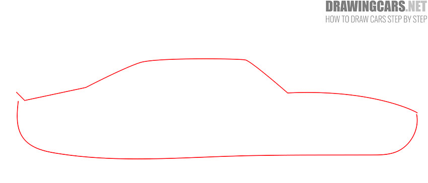 how to draw a muscle car easy