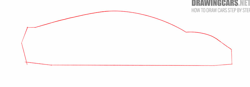 how to draw a tesla roadster easy