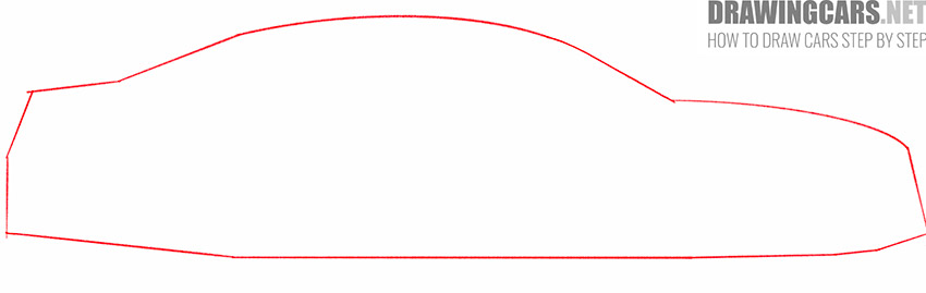 how to draw an audi car
