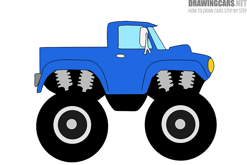 Monster Truck drawing for kids