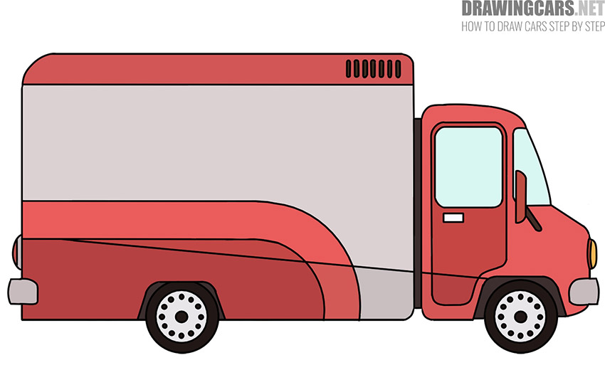 mini truck drawing lesson