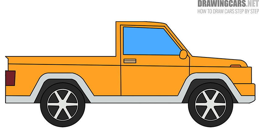 pickup truck drawing tutorial for kids
