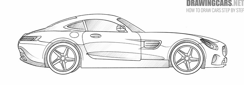 simple Mercedes-Benz GT-Class drawing