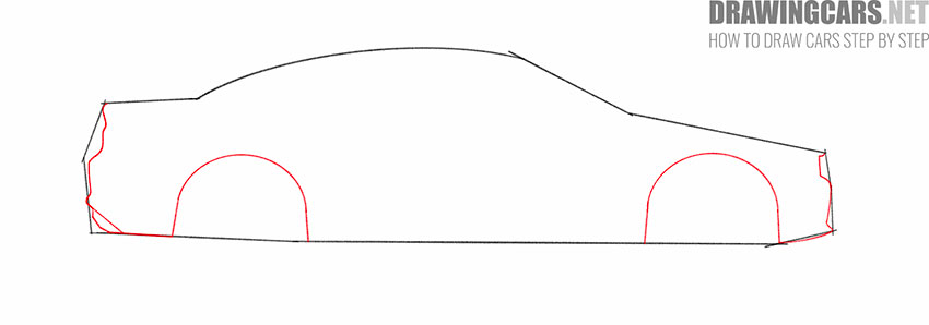 How to Draw a Dodge Charger simple
