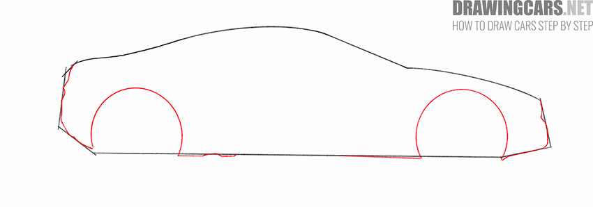 how to draw a bmw i8 car