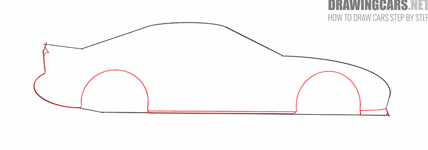 how to draw a mclaren p1 side view
