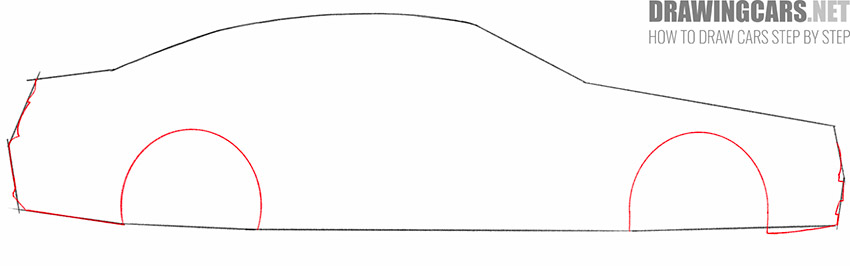 how to draw a mercedes benz car
