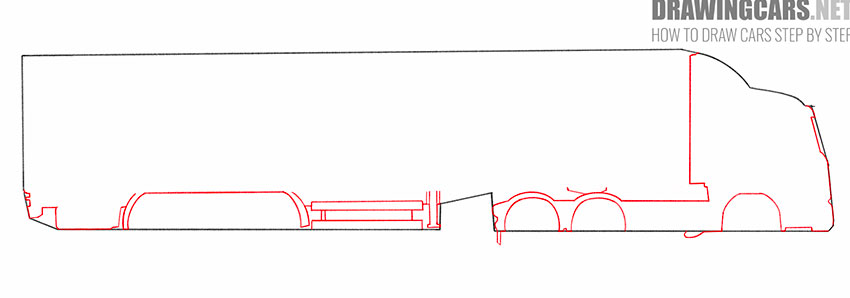 how to draw a semi truck art hub