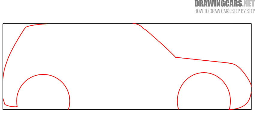 how to draw a simple small car
