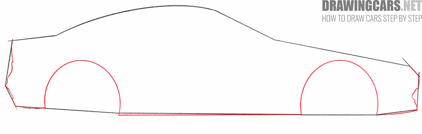 how to draw a super fast car