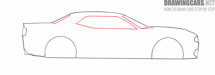 Dodge Challenger drawing lesson