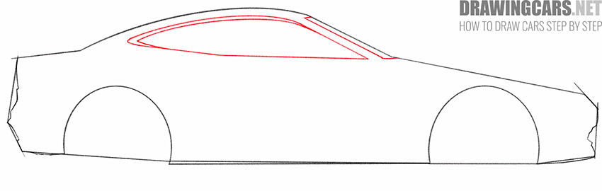 how to draw a car going fast