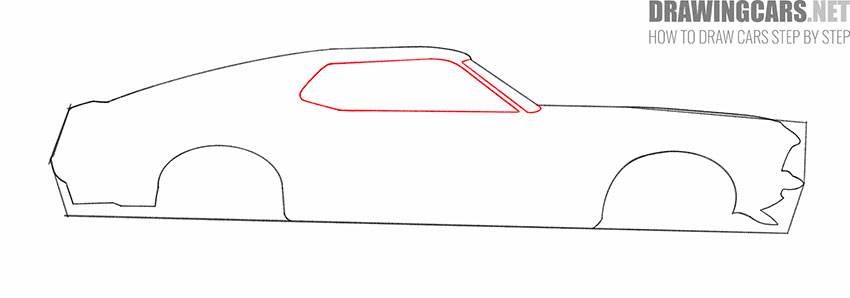 how to draw a mustang easy