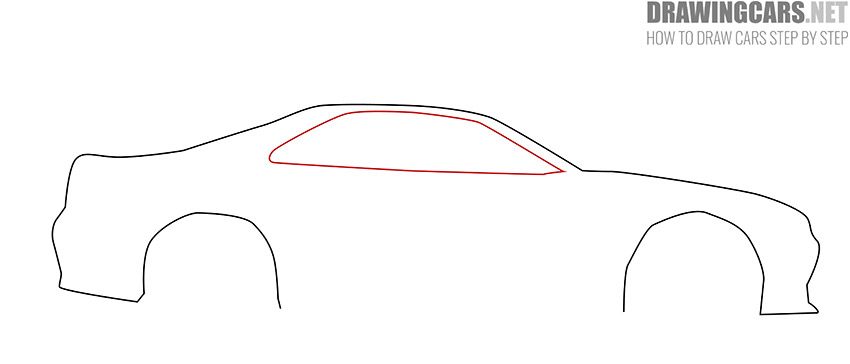 how to draw a simple racing car