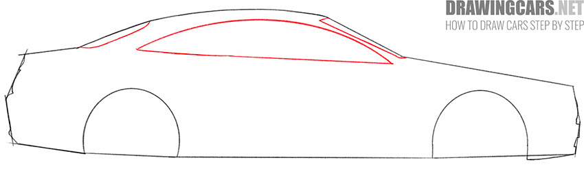 mercedes benz car drawing